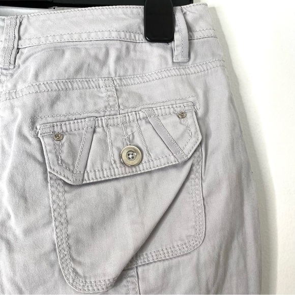 WHBM Grey Crop Leg Cargo Utility Pants - Picture 7 of 11